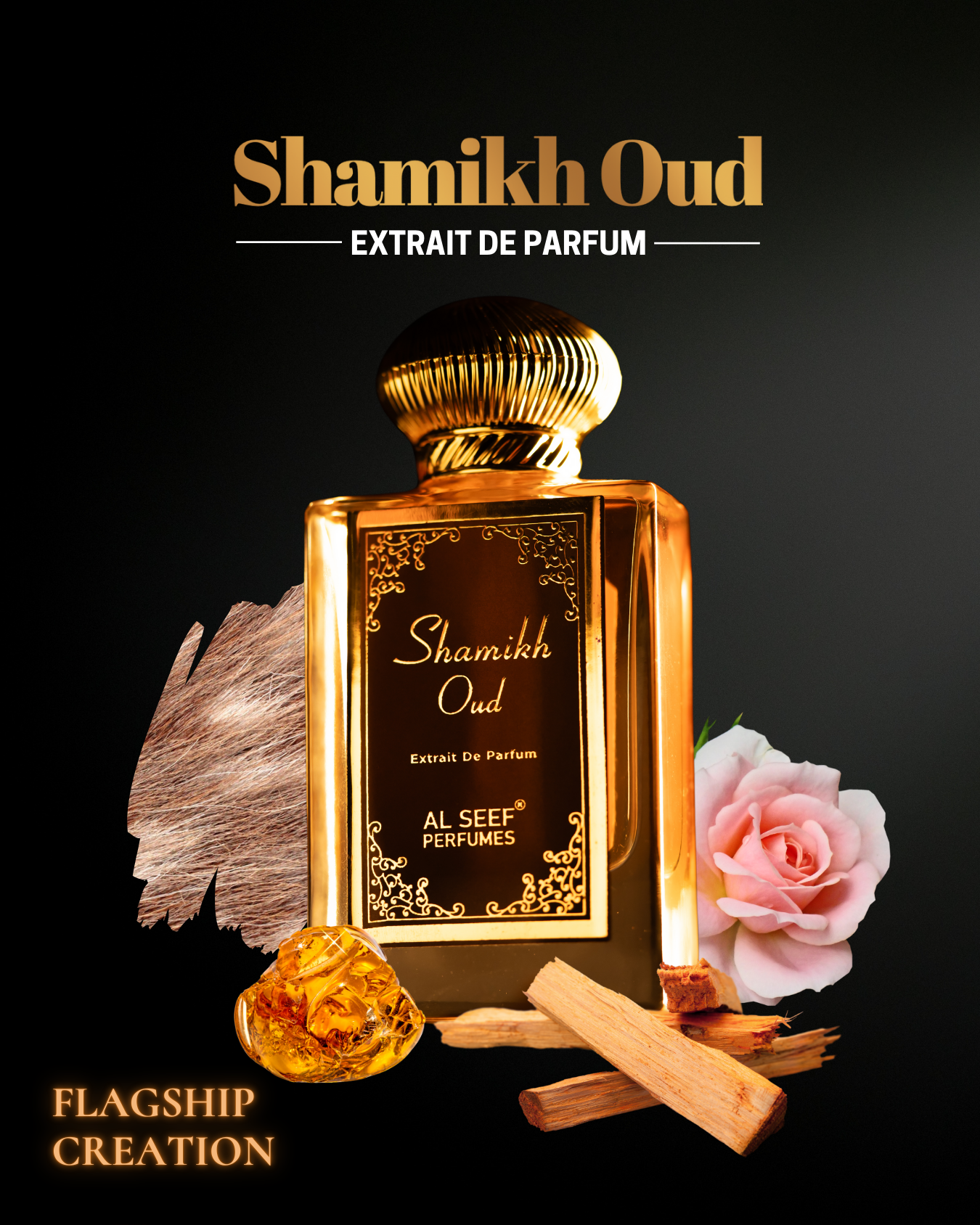 Shamikh Oud Premium Unisex Perfume Spray (50ml) | Extrait De Parfum (40%) Concentration | Luxury Fragrance For Him and Her