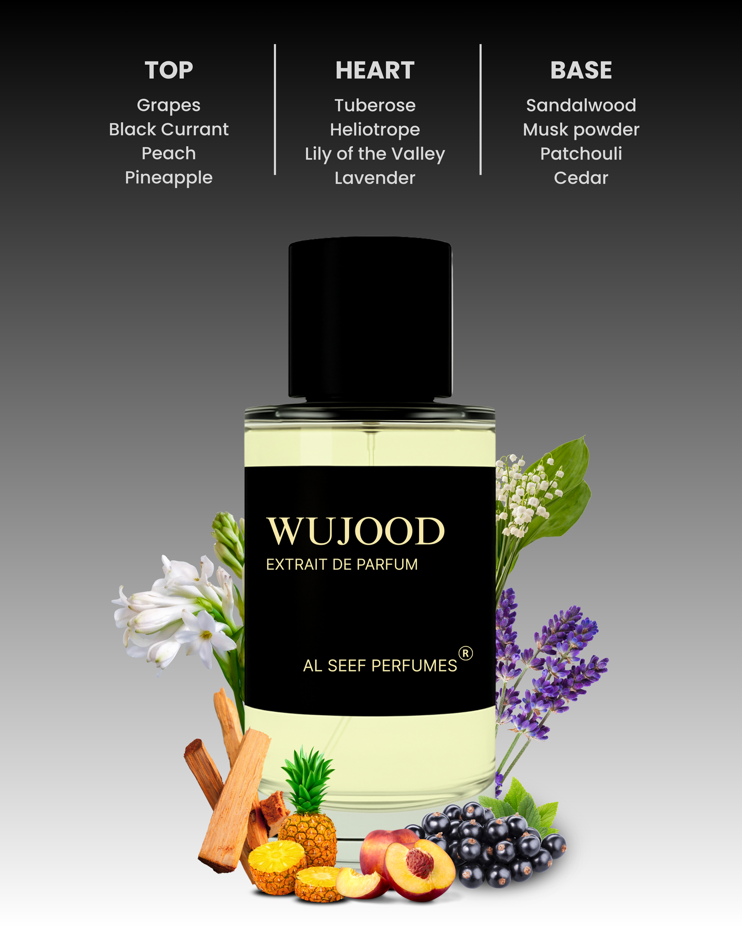Wujood Premium Unisex Perfume Spray (30ml & 100ml) | Extrait De Parfum (40%) Concentration | Fruity Floral Woody | Luxury Fragrance For Him and Her by Al Seef Perfumes