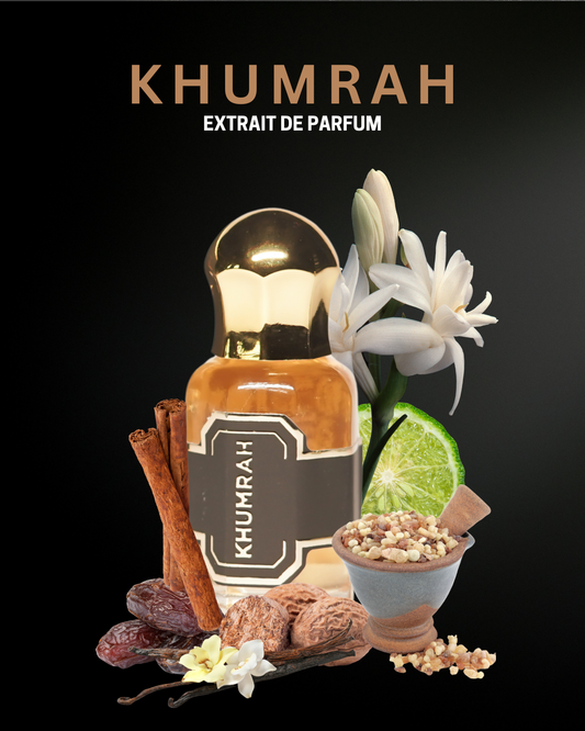 Khumrah Premium Unisex Attar Roll-On | 100% Concentrated Non-Alcoholic Perfume Oil | Sweet, Creamy, Floral, Balsamic, Warm | Luxury Fragrance For Him and Her by Al Seef Perfumes