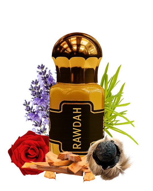 RAWDAH Premium Unisex Attar Roll-On | 100% Concentrated Non-Alcoholic Perfume Oil | Luxury Fragrance For Him and Her by Al Seef Perfumes