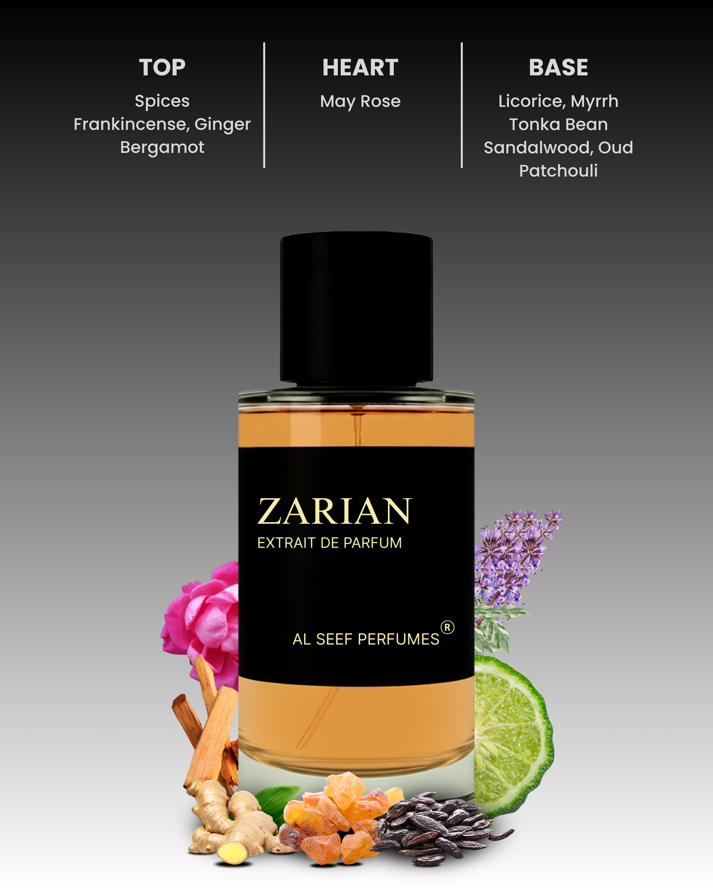 ZARIAN Premium Perfume Spray (30ml, 100ml) | Extrait De Parfum | Luxury Fragrance For Him & Her