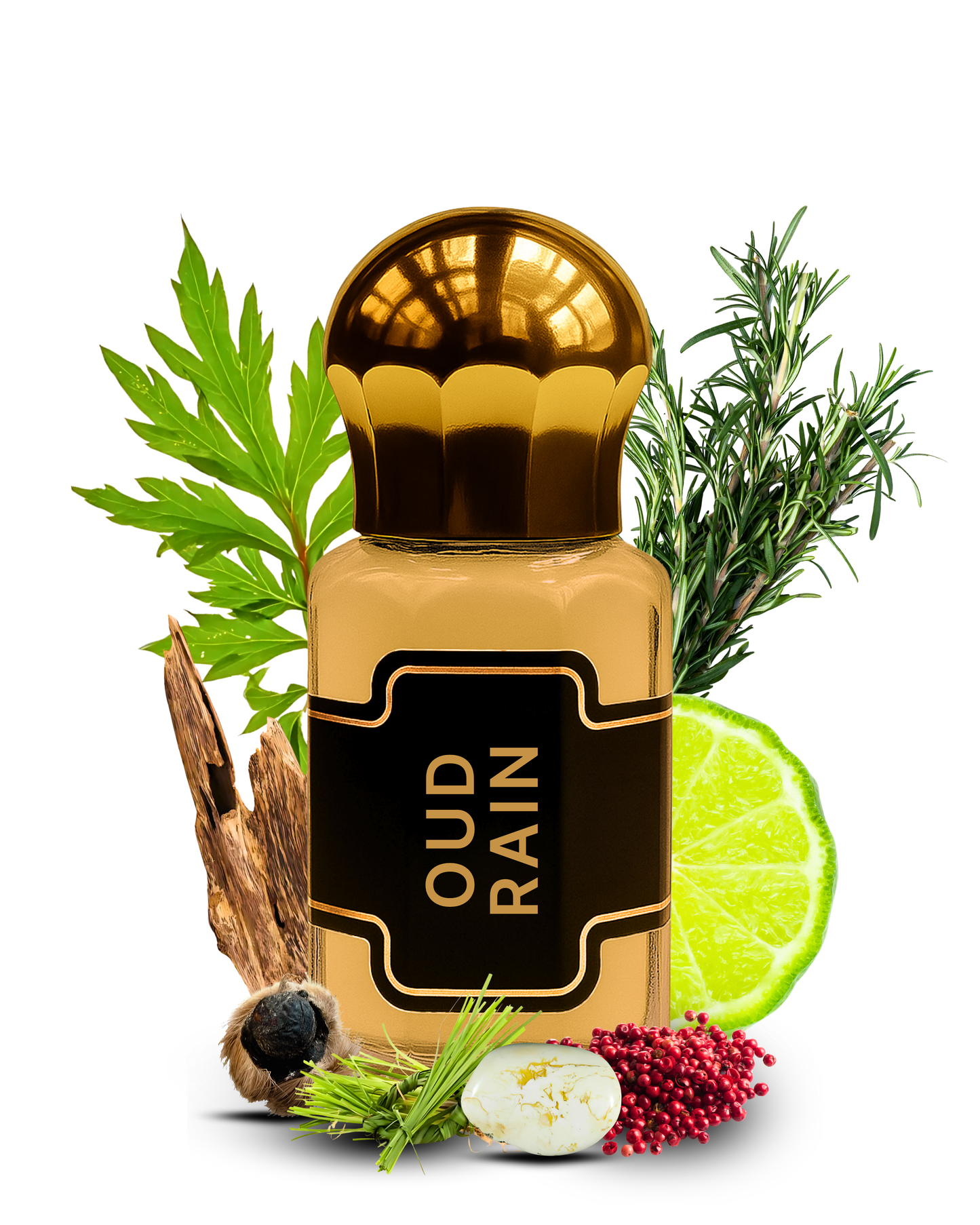 OUD RAIN Premium Unisex Attar Roll-On | 100% Concentrated Non-Alcoholic Perfume Oil | Luxury Fragrance For Him and Her by Al Seef Perfumes