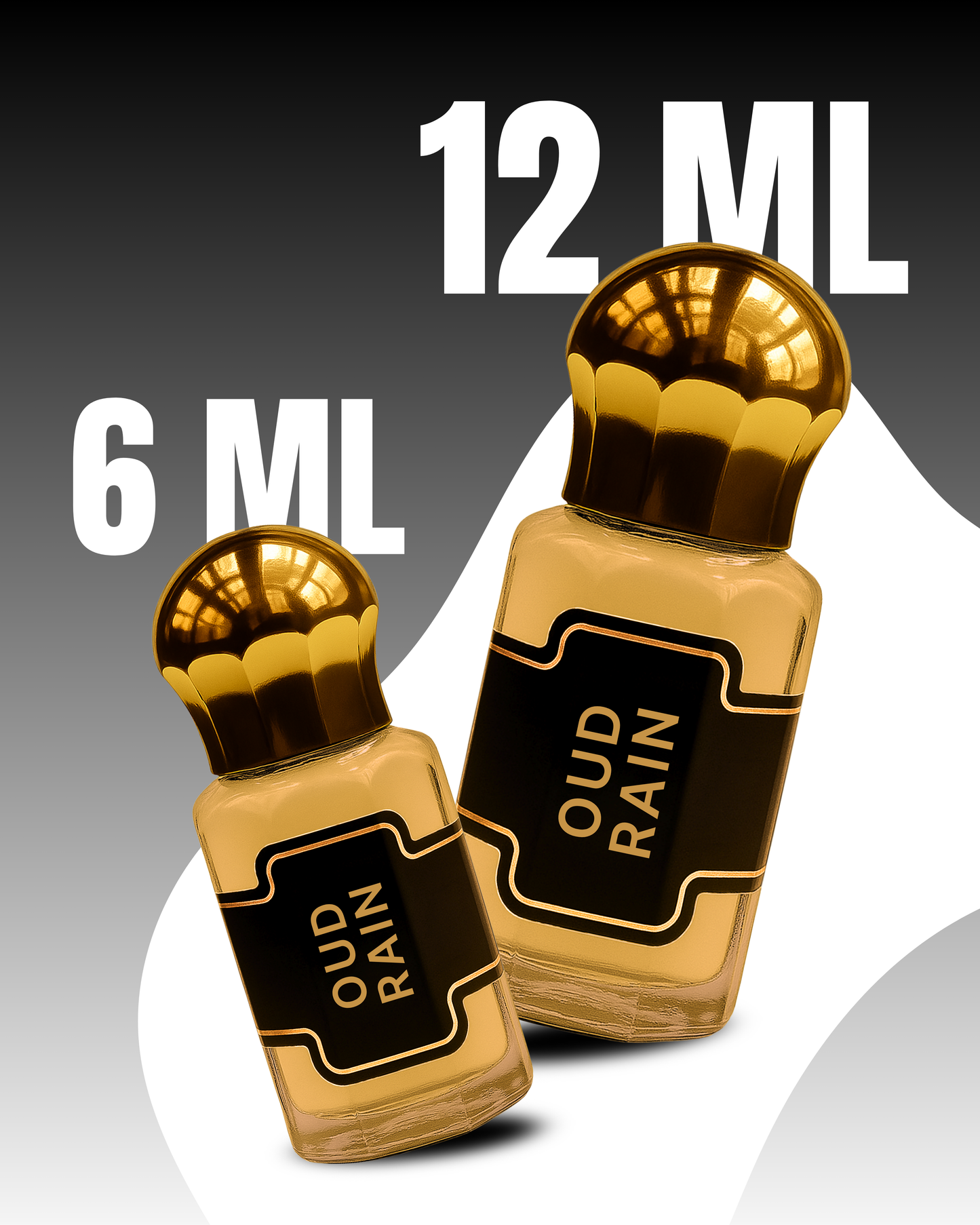 OUD RAIN Premium Unisex Attar Roll-On | 100% Concentrated Non-Alcoholic Perfume Oil | Luxury Fragrance For Him and Her by Al Seef Perfumes