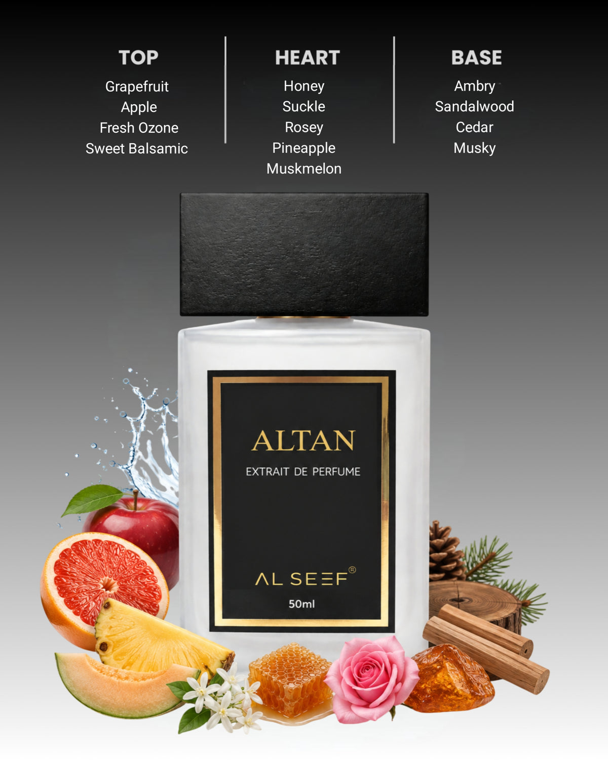 ALTAN Premium Unisex Perfume Spray (50ml) | Extrait De Parfum | Luxury Fragrance For Him and Her