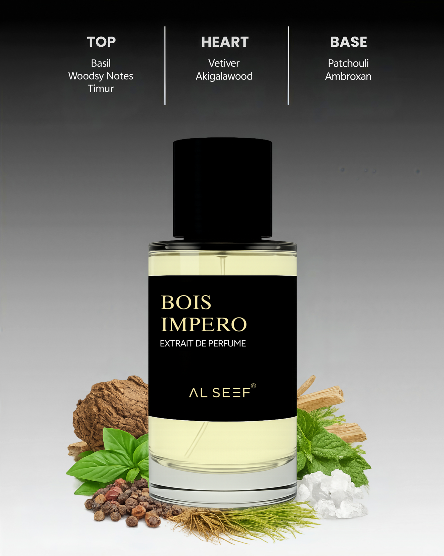 BOIS IMPERO Premium Perfume Spray (30ml, 100ml) | Extrait De Parfum | Luxury Fragrance For Him & Her