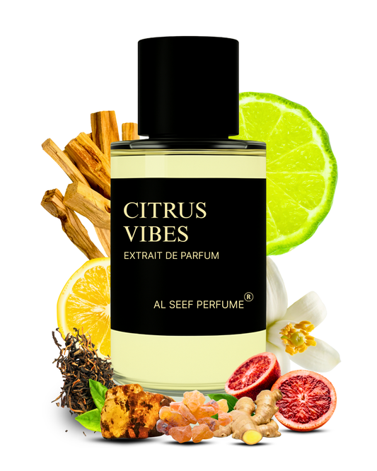 CITRUS VIBES Premium Unisex Perfume Spray (30ml, 50ml, 100ml) | Extrait De Parfum (40%) Concentration | Luxury Fragrance For Him