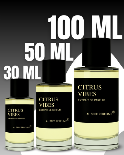 CITRUS VIBES Premium Unisex Perfume Spray (30ml, 50ml, 100ml) | Extrait De Parfum (40%) Concentration | Luxury Fragrance For Him