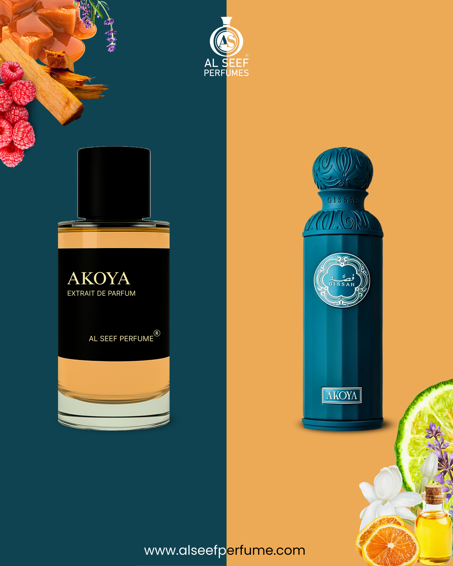 AKOYA Premium Unisex Perfume Spray (30ml, 100ml) | Extrait De Parfum (40%) Concentration | Luxury Fragrance For Him and Her.