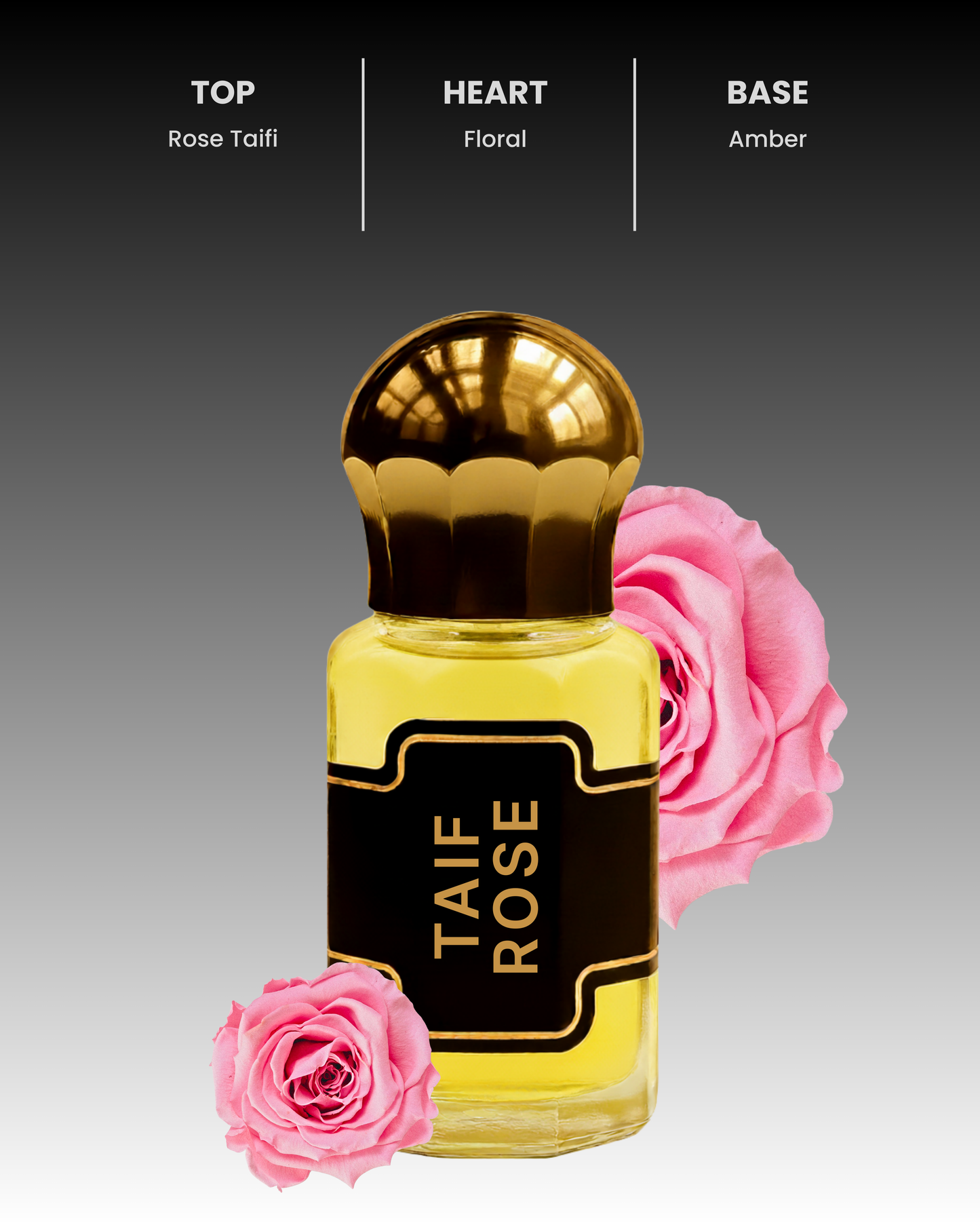 TAIF ROSE Premium Unisex Attar Roll-On | 100% Concentrated Non-Alcoholic Perfume Oil | Luxury Fragrance For Him and Her by Al Seef Perfumes