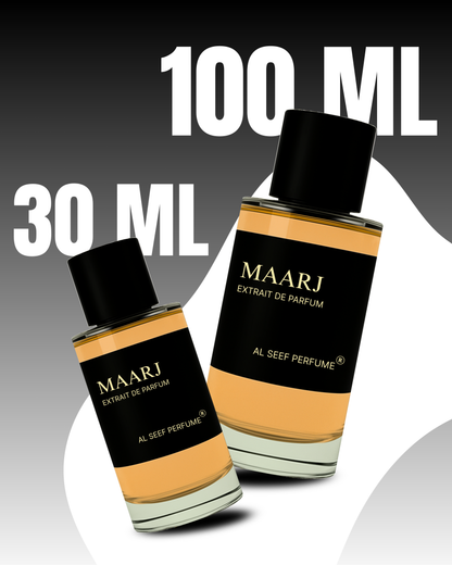 Maarj Premium Unisex Perfume Spray (100ml & 30ml) | Extrait De Parfum (40%) Concentration | Oriental Fruity Spicy Floral Woody | Luxury Fragrance For Him and Her by Al Seef Perfumes