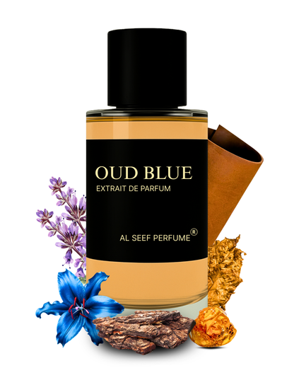 Oud Blue Premium Unisex Perfume Spray (30ml & 100ml) | Extrait De Parfum | Woody Floral Smoky Leather Earthy | Luxury Fragrance For Him and Her