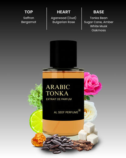 ARABIC TONKA Premium Unisex Perfume Spray (30ml, 100ml) | Extrait De Parfum | Luxury Fragrance For Him