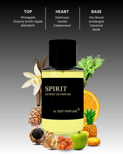 Spirit Premium Perfume Spray (30ml & 100ml) | Extrait De Parfum | Fruity Woody Creamy Sweet Warm | Luxury Fragrance For Him and Her