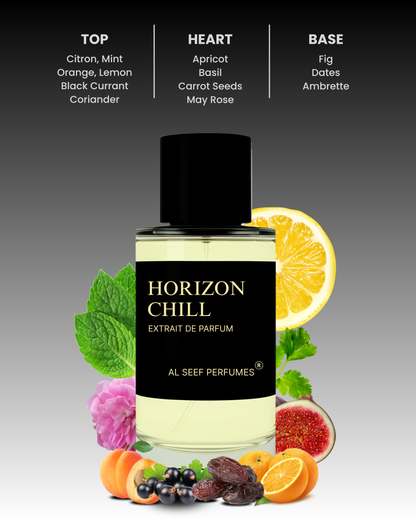 HORIZON CHILL Premium Perfume Spray (30ml, 100ml) | Extrait De Parfum | Luxury Fragrance For Him