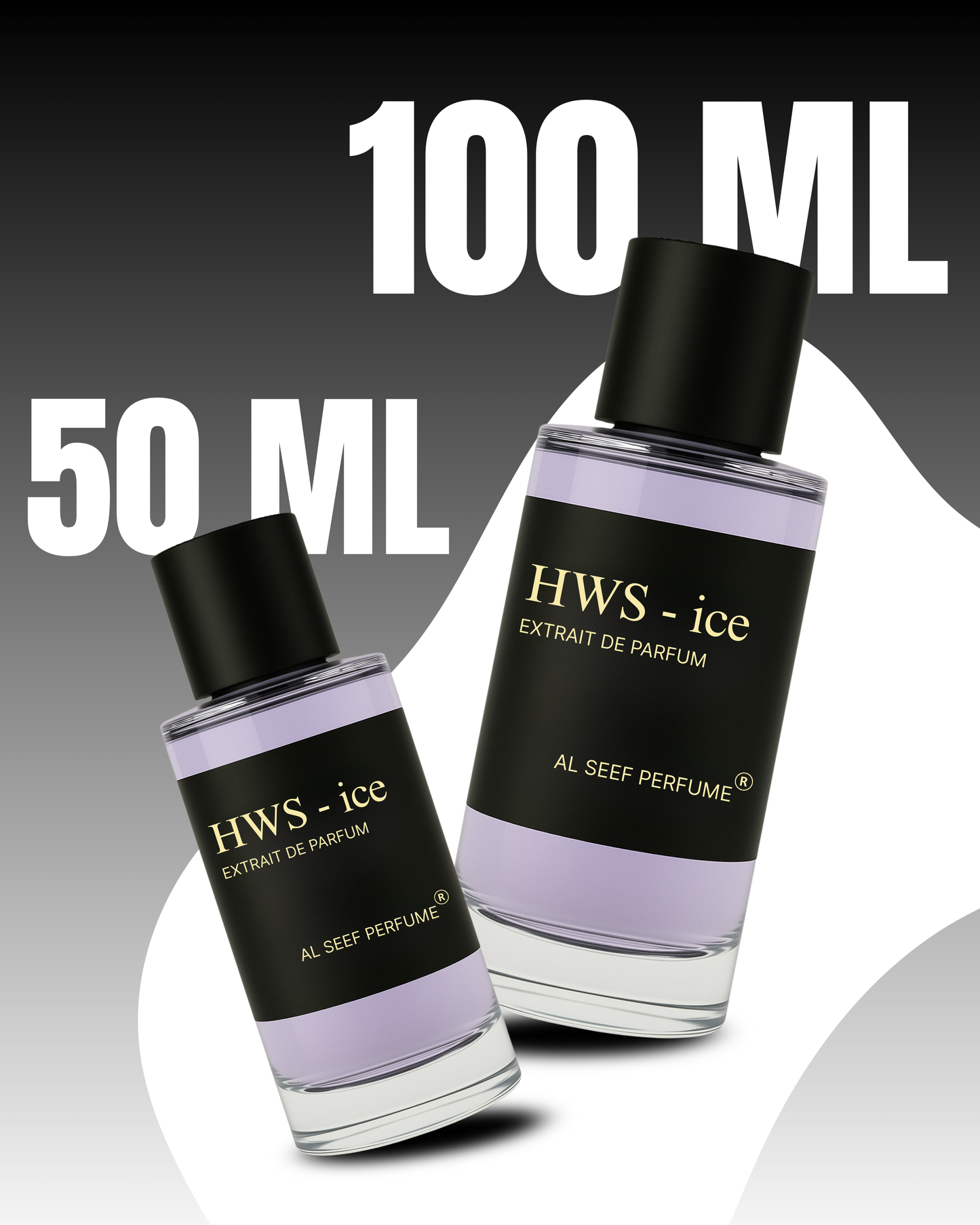 HWS - ICE Premium Men Perfume Spray (50ml & 100ml) | Extrait De Parfum (40%) Concentration