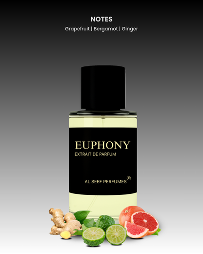 EUPHONY Premium Perfume Spray (30ml, 100ml) | Extrait De Parfum | Luxury Fragrance For Him & Her