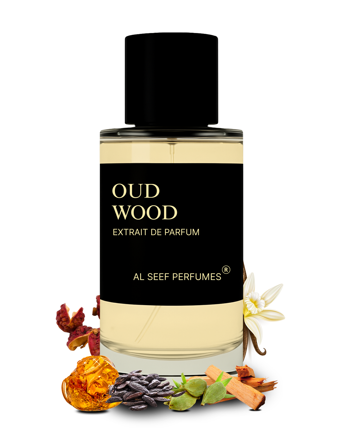 OUD WOOD Premium Unisex Perfume Spray (30ml, 100ml) | Extrait De Parfum | Luxury Fragrance For Him & Her
