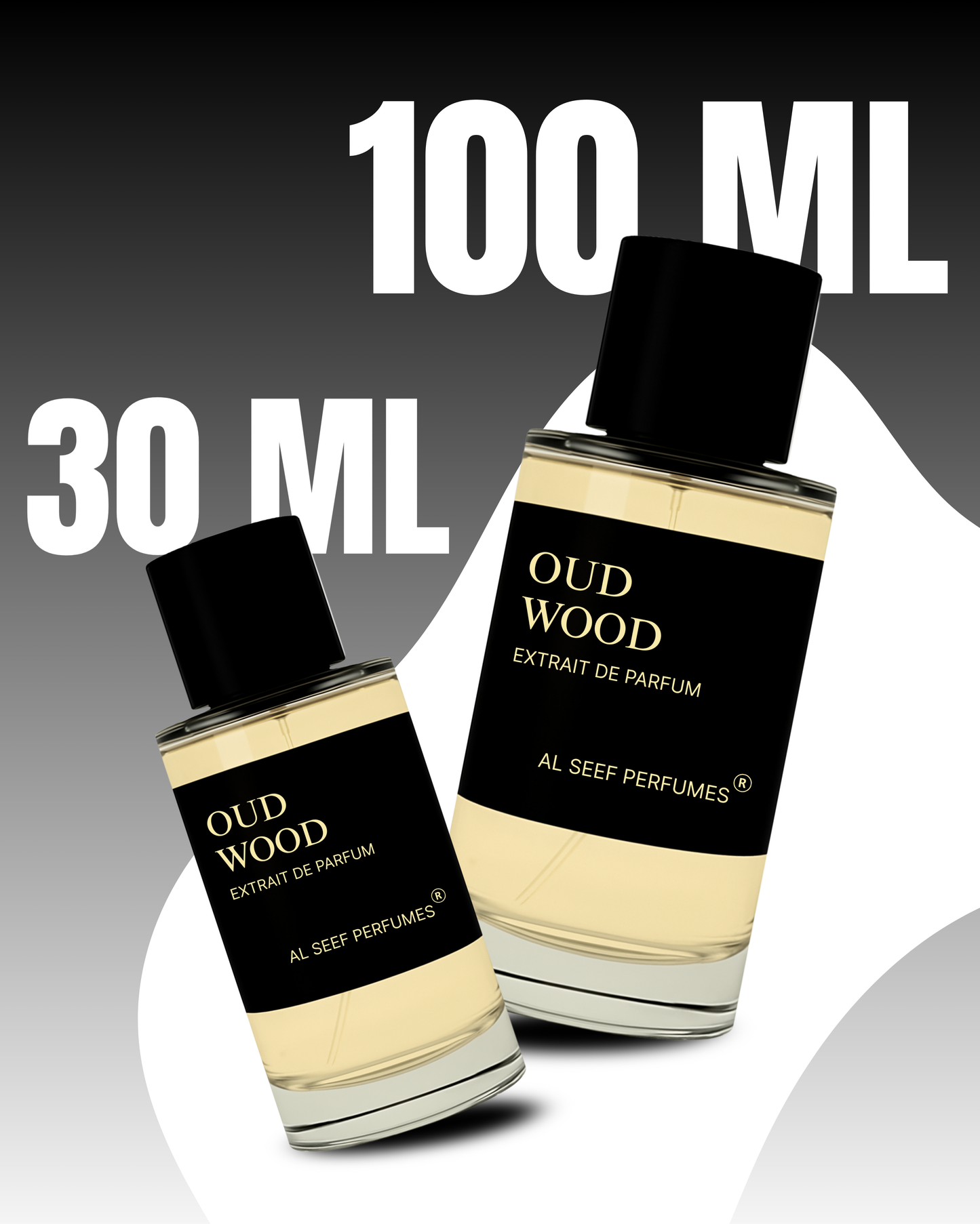 OUD WOOD Premium Unisex Perfume Spray (30ml, 100ml) | Extrait De Parfum | Luxury Fragrance For Him & Her