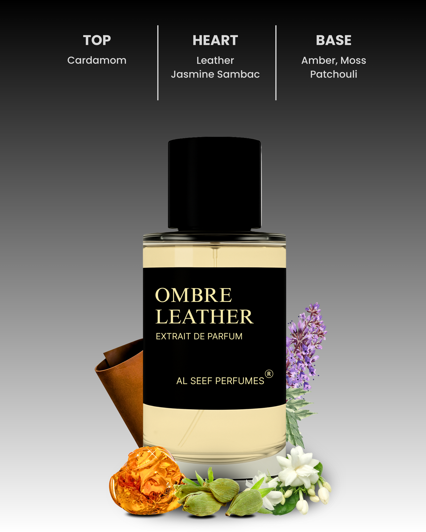 OMBRE LEATHER Premium Unisex Perfume Spray (30ml, 100ml) | Extrait De Parfum | Luxury Fragrance For Him & Her