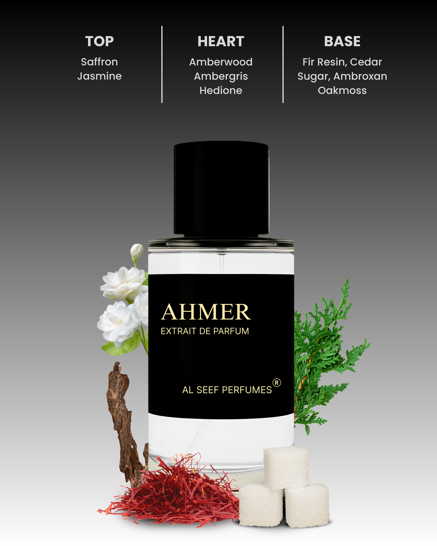 AHMER Premium Perfume Spray (30ml, 100ml) | Extrait De Parfum | Luxury Fragrance For Him & Her
