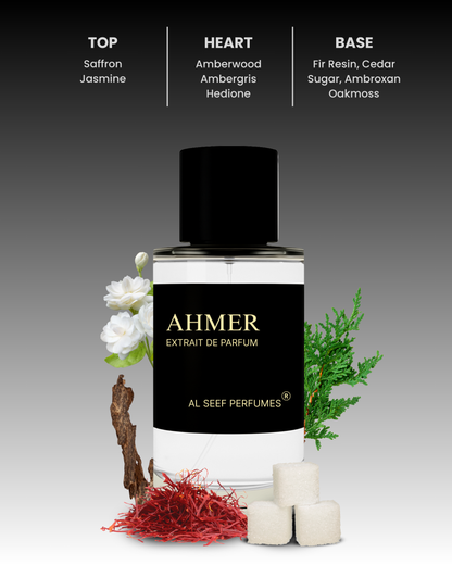 AHMER Premium Perfume Spray (30ml, 100ml) | Extrait De Parfum | Luxury Fragrance For Him & Her