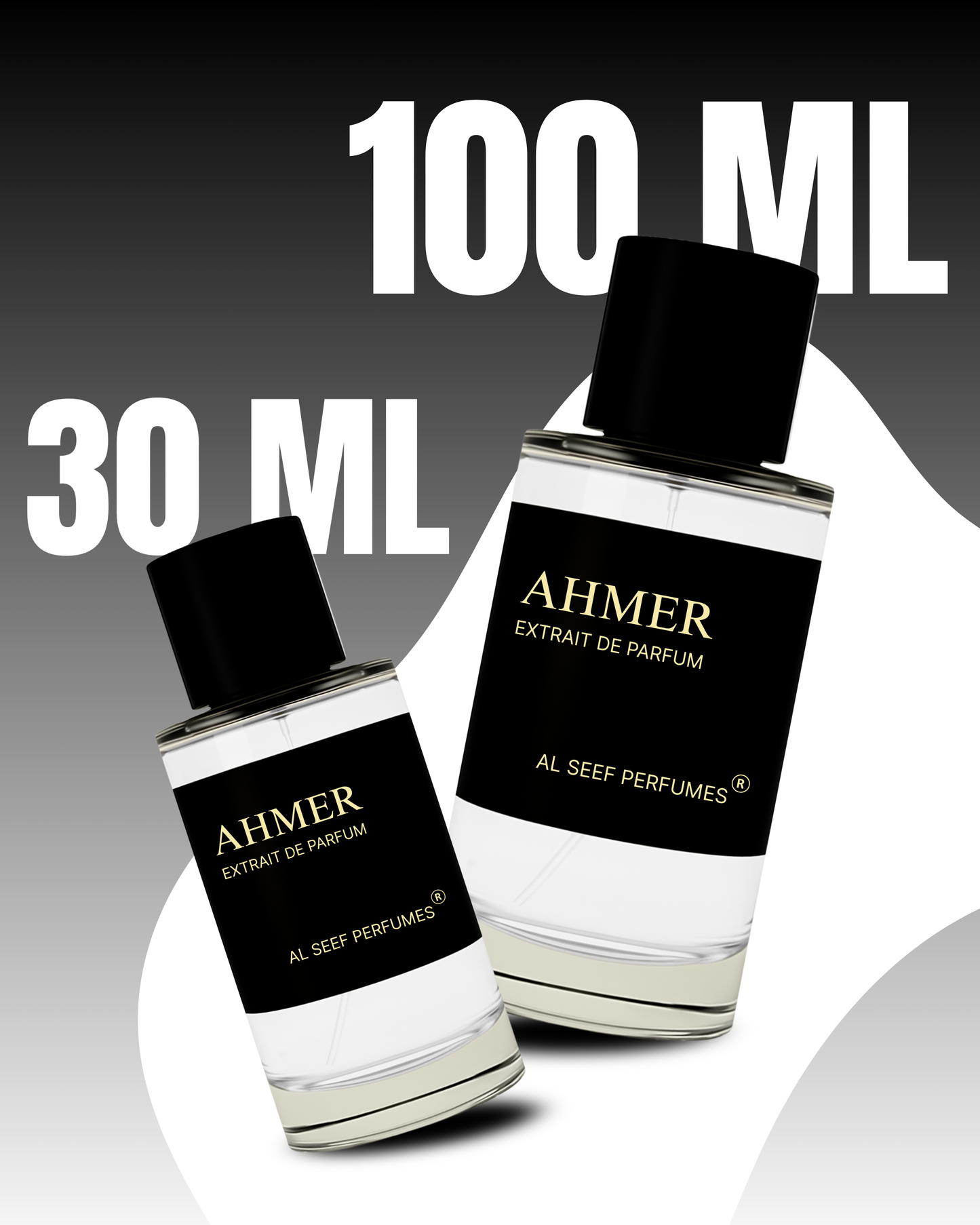 AHMER Premium Perfume Spray (30ml, 100ml) | Extrait De Parfum | Luxury Fragrance For Him & Her