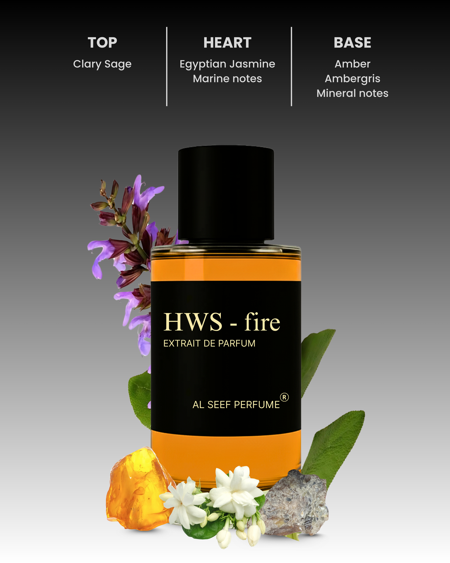 HWS - FIRE Premium Men Perfume Spray (30ml & 100ml) | Extrait De Parfum For Him