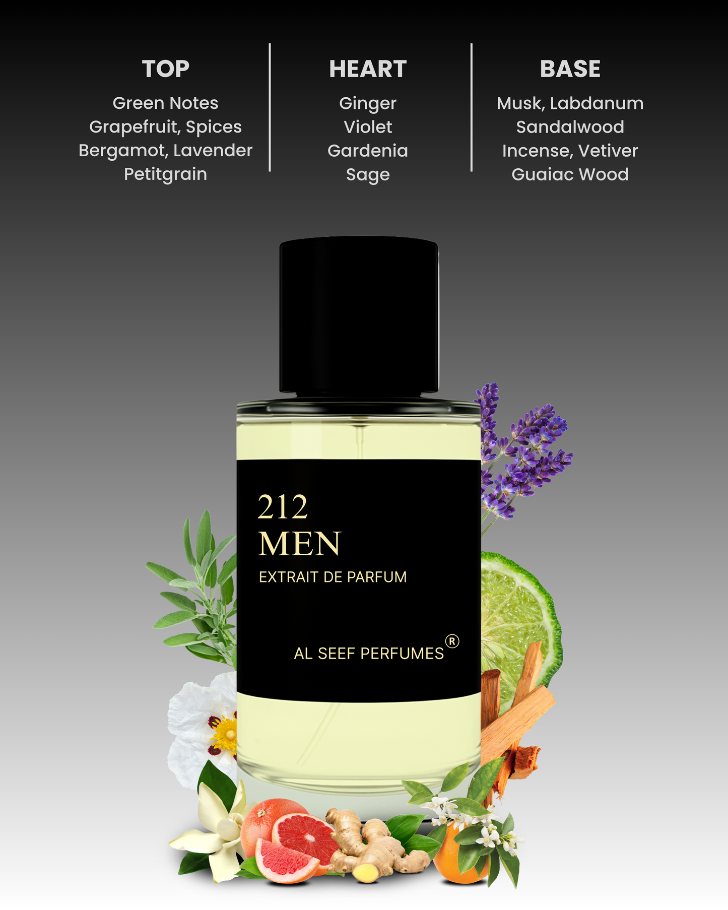 212 MEN Premium Perfume Spray (30ml, 100ml) | Extrait De Parfum | Luxury Fragrance For Him