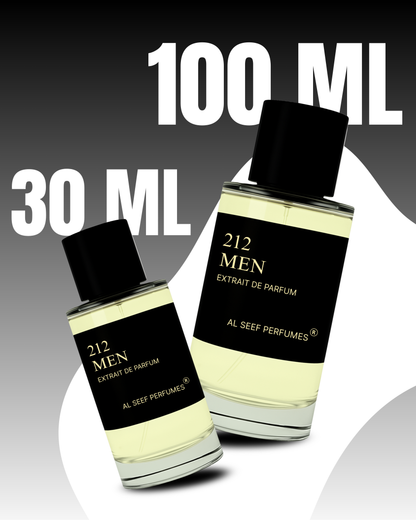 212 MEN Premium Perfume Spray (30ml, 100ml) | Extrait De Parfum | Luxury Fragrance For Him