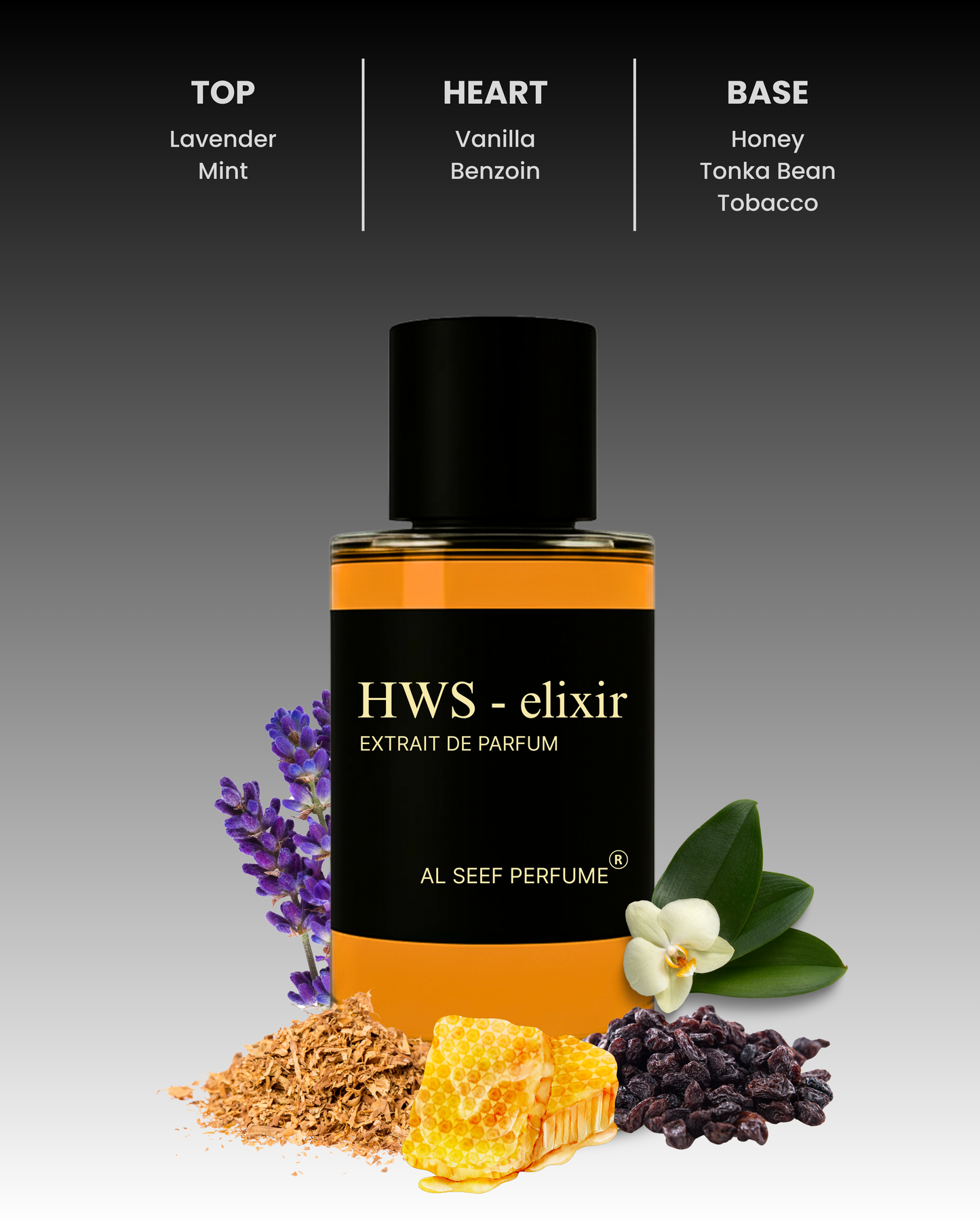 HWS - ELIXIR Premium Men Perfume Spray (50ml & 100ml)| Extrait De Parfum