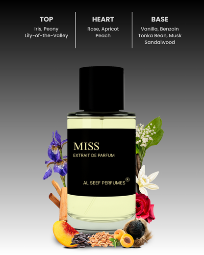 MISS Premium Perfume Spray (30ml, 100ml) | Extrait De Parfum | Luxury Fragrance For Her