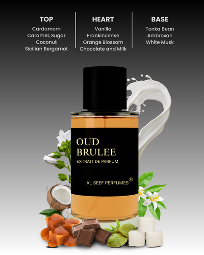 OUD BRULEE Premium Perfume Spray (30ml, 100ml) | Extrait De Parfum | Luxury Fragrance For Him & Her