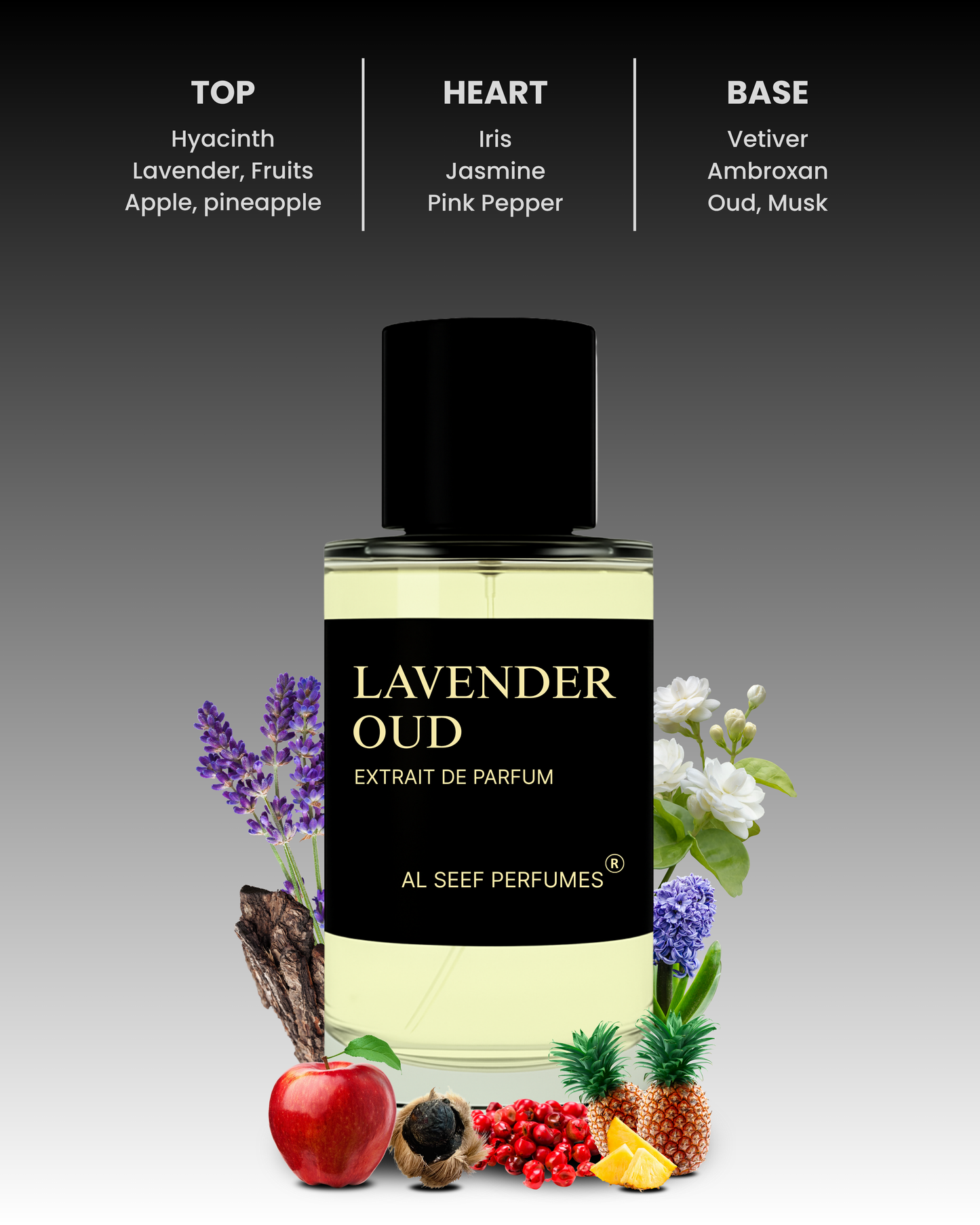 LAVENDER OUD Premium Perfume Spray (30ml, 100ml) | Extrait De Parfum | Luxury Fragrance For Him & Her