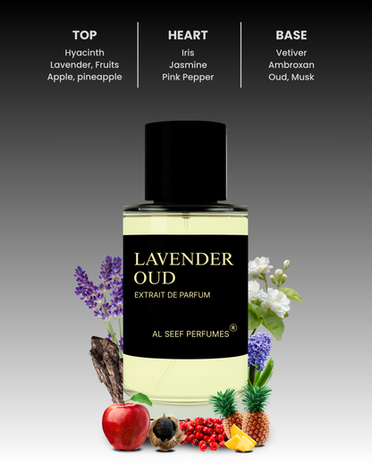 LAVENDER OUD Premium Perfume Spray (30ml, 100ml) | Extrait De Parfum | Luxury Fragrance For Him & Her