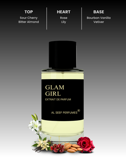 GLAM GIRL Premium Perfume Spray (30ml, 100ml) | Extrait De Parfum | Luxury Fragrance For Her