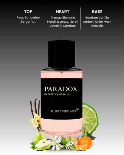 PARADOX Premium Perfume Spray (30ml, 100ml) | Extrait De Parfum | Luxury Fragrance For Her