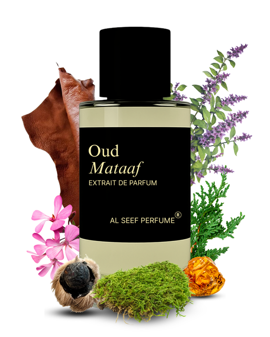 Oud Mataaf Premium Unisex Perfume Spray (30ml, 50ml, 100ml) | Extrait De Parfum (40%) Concentration | Luxury Fragrance For Him and Her.