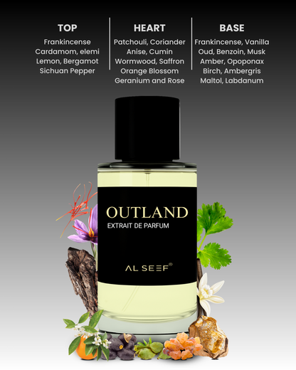 OUTLAND Premium Perfume Spray (30ml, 100ml) | Extrait De Parfum | Luxury Fragrance For Him & Her