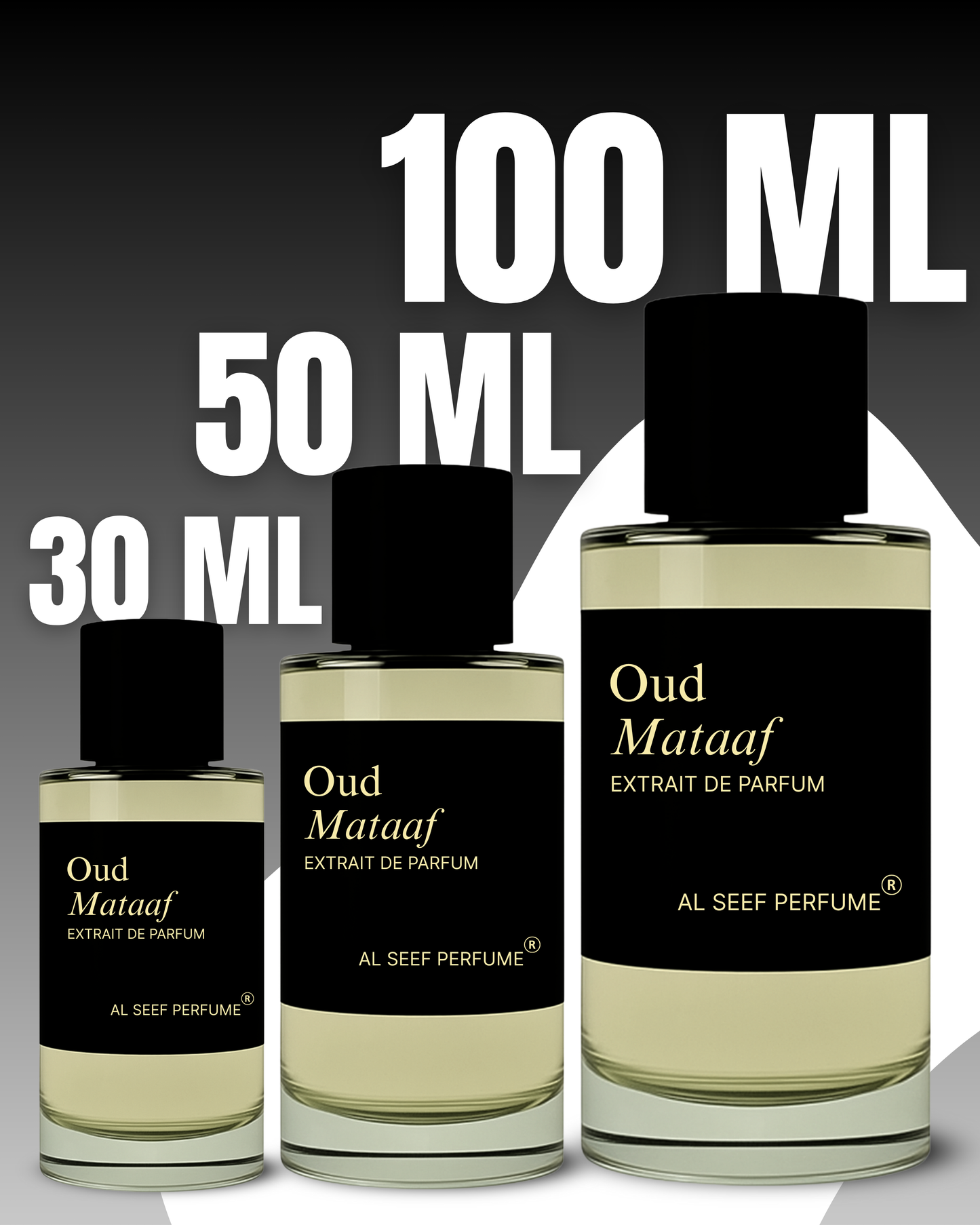 Oud Mataaf Premium Unisex Perfume Spray (30ml, 50ml, 100ml) | Extrait De Parfum (40%) Concentration | Luxury Fragrance For Him and Her.