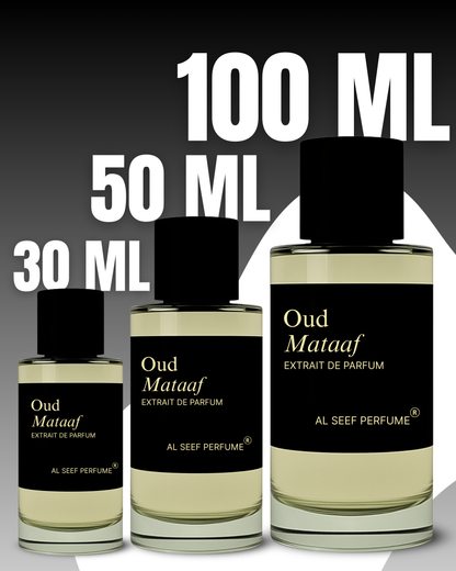 Oud Mataaf Premium Unisex Perfume Spray (30ml, 50ml, 100ml) | Extrait De Parfum (40%) Concentration | Luxury Fragrance For Him and Her.
