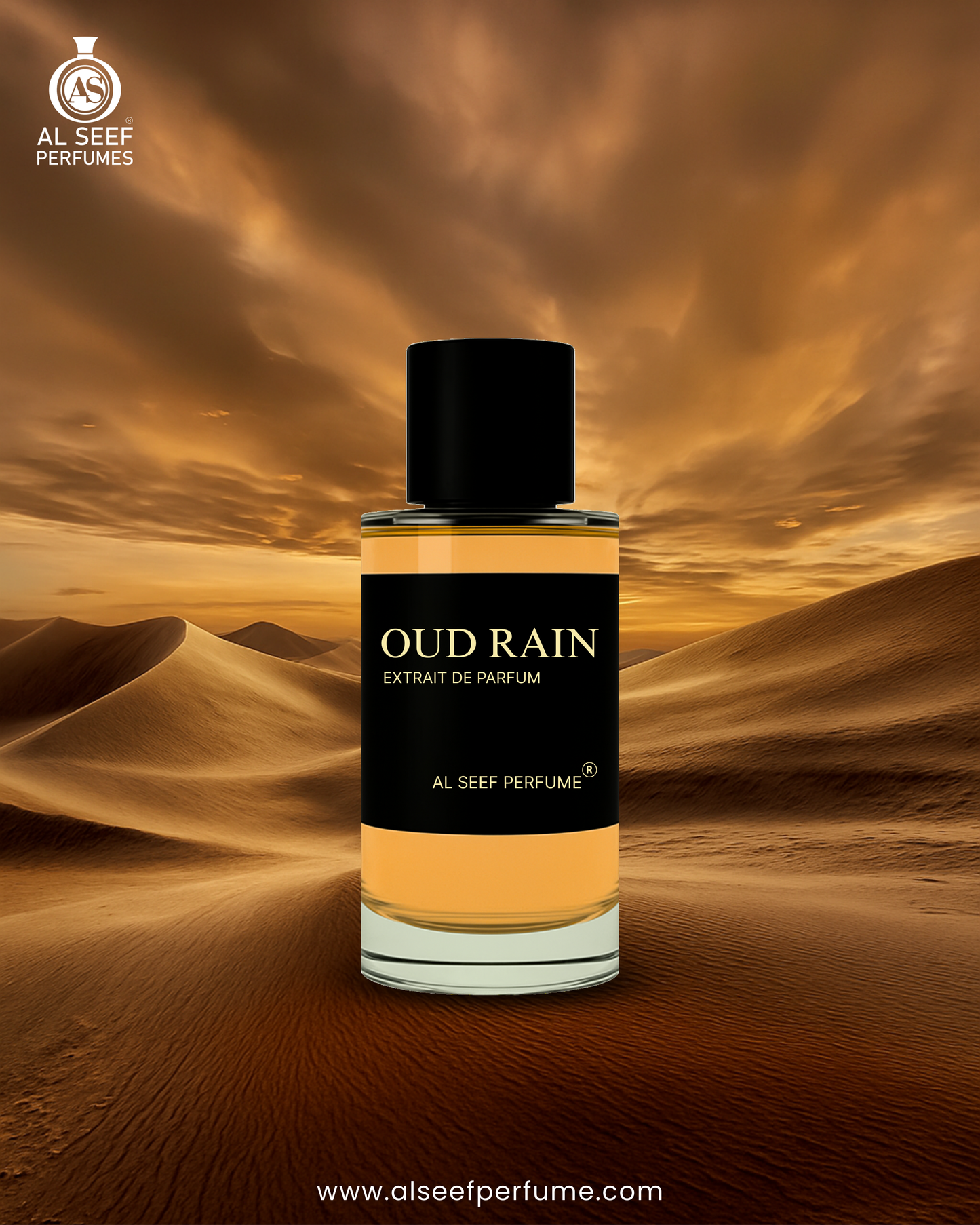 OUD RAIN Premium Unisex Perfume Spray (30ml, 50ml, 100ml) | Extrait De Parfum (40%) Concentration | Luxury Fragrance For Him and Her.