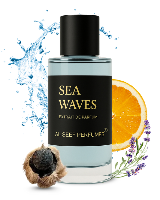 Sea Waves Perfume for Men (50ml & 100ml)| Extrait De Parfum (40%) Concentration | Ozonic Aquatic Floral Musky | Luxury Fragrance