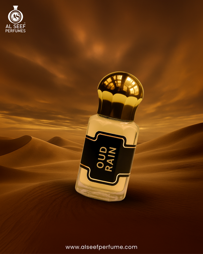 OUD RAIN Premium Unisex Attar Roll-On | 100% Concentrated Non-Alcoholic Perfume Oil | Luxury Fragrance For Him and Her by Al Seef Perfumes
