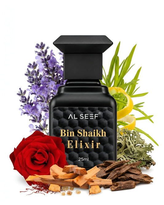 BIN SHAIKH ELIXIR Attar 25ml Alcohol Free Premium Long Lasting Fragrance For Him
