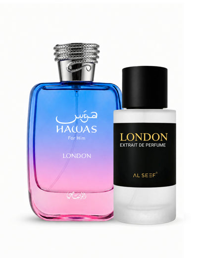 LONDON Premium Perfume Spray (30ml, 100ml) | Extrait De Parfum | Luxury Fragrance For Him