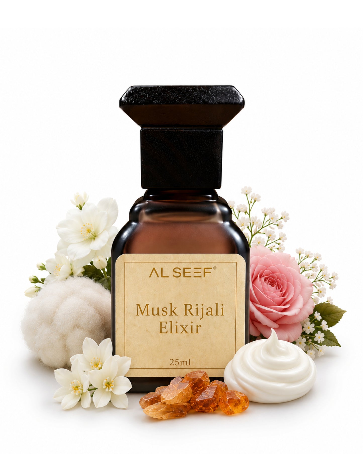 Musk Rijali Elixir Attar 25ml Alcohol Free Premium Long Lasting Fragrance
