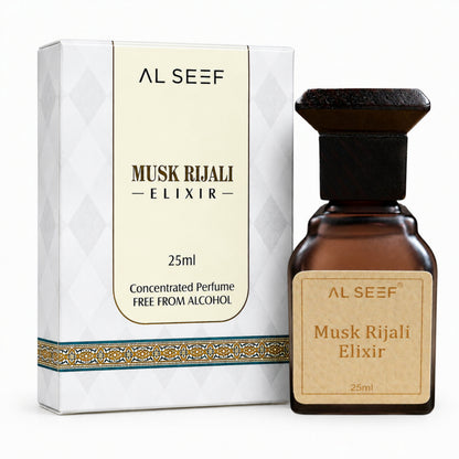 Musk Rijali Elixir Attar 25ml Alcohol Free Premium Long Lasting Fragrance