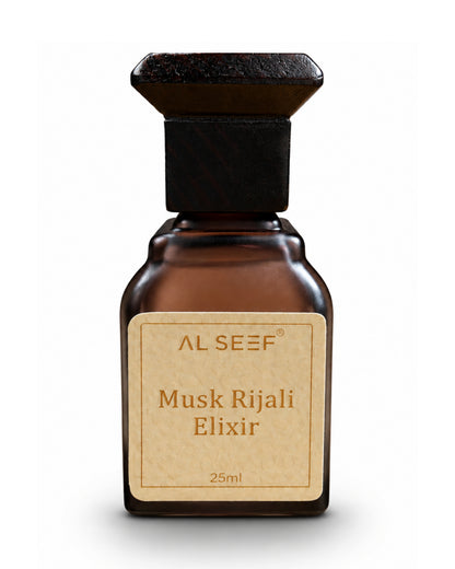 Musk Rijali Elixir Attar 25ml Alcohol Free Premium Long Lasting Fragrance