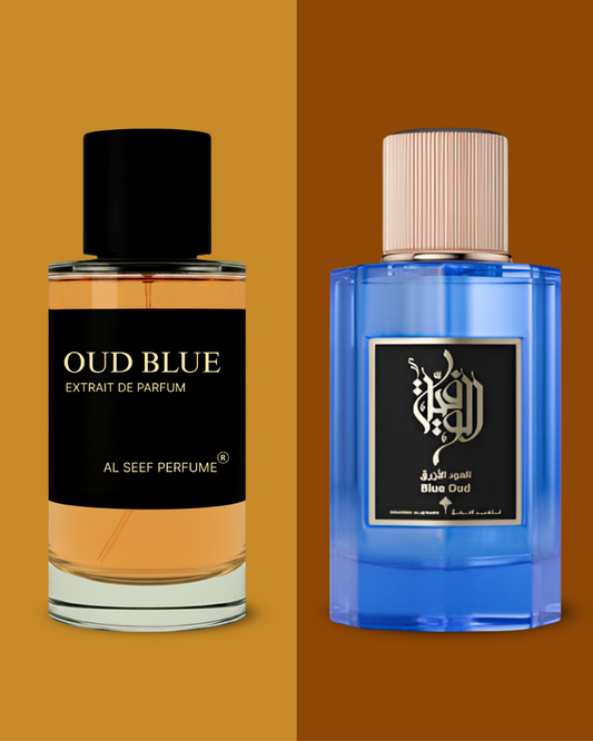 Oud Blue Premium Unisex Perfume Spray (30ml & 100ml) | Extrait De Parfum | Woody Floral Smoky Leather Earthy | Luxury Fragrance For Him and Her