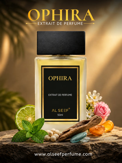 OPHIRA Premium Unisex Perfume Spray (50ml) | Extrait De Parfum | Luxury Fragrance For Him and Her